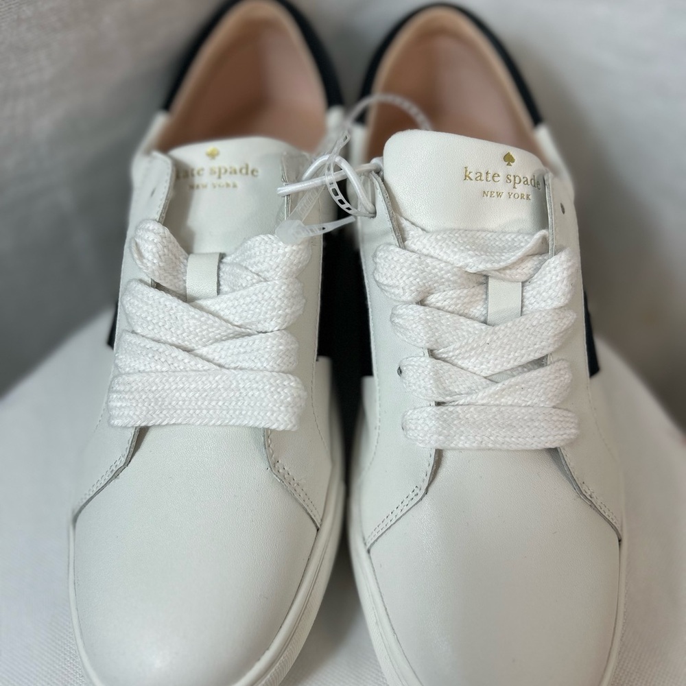 Kate Spade White and Black Sneakers women’s size 11